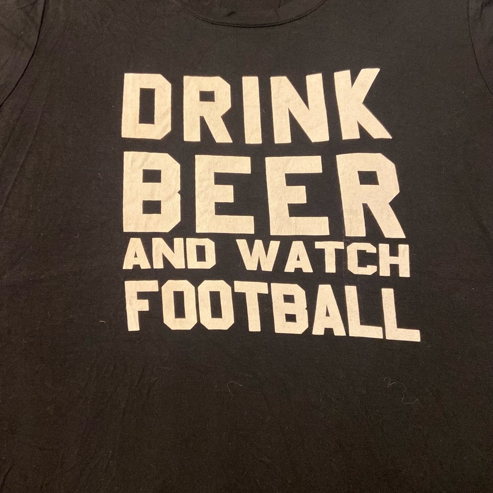 Drink beer watch football with me shirt